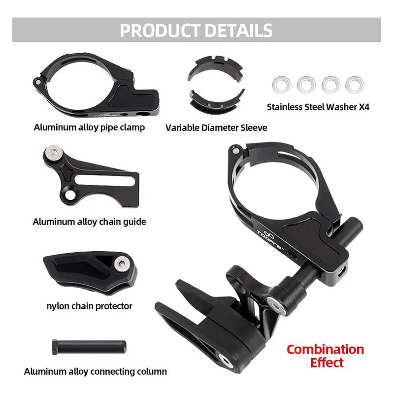 Guía Estabilizador De Cadena Bicicleta Ajustable 27.2 - 34.9 Mi tienda-Repuesto-de-bicicleta