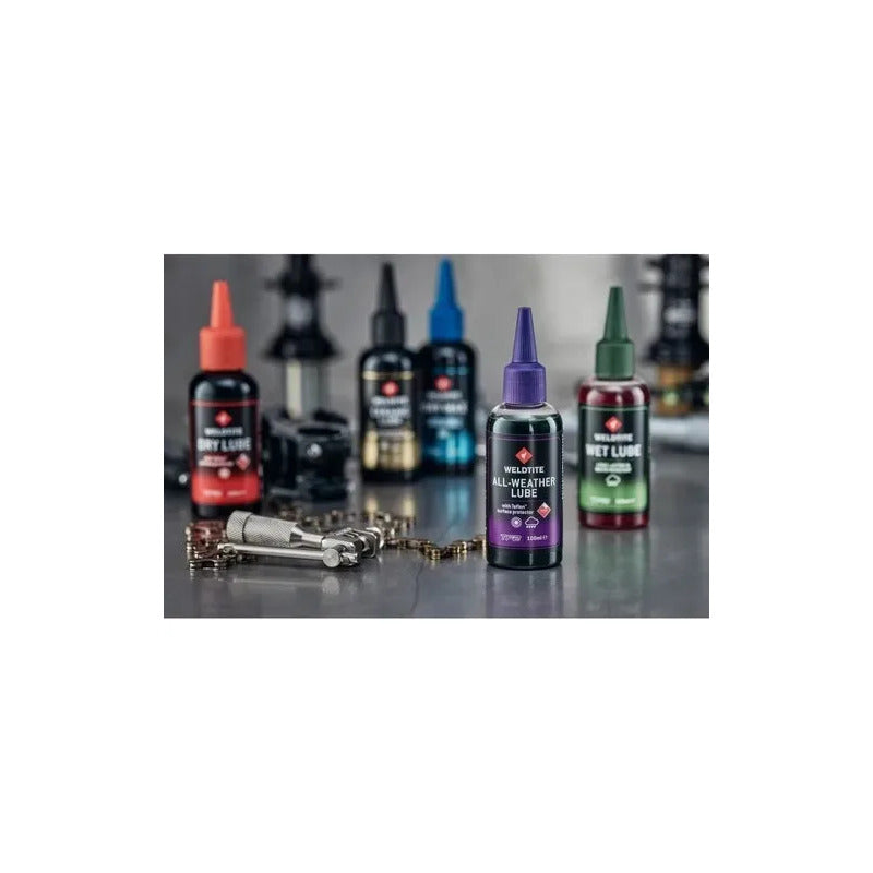 Kit Desengrasante Limpiador De Cadena 1lt + Aceite Weldtite Morado/naranja