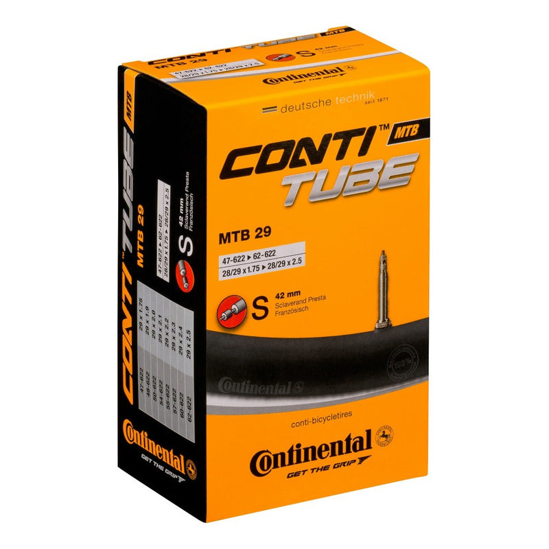 Camara Continental Aro 29 X 1.75/2.50 Valvula Francesa Mi tienda-Repuesto-de-bicicleta