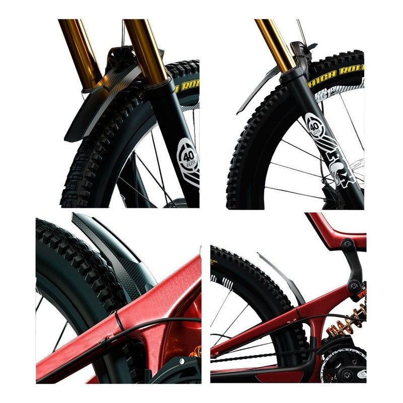 2x Tapabarros Bicicleta Alta Calidad Mtb Delantero / Trasero Mi tienda-Repuesto-de-bicicleta