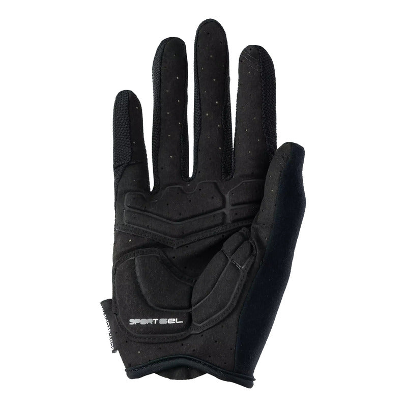 Guantes Bicicleta Specialized Body Geometry Gel Dedo Largo Negro Talla L