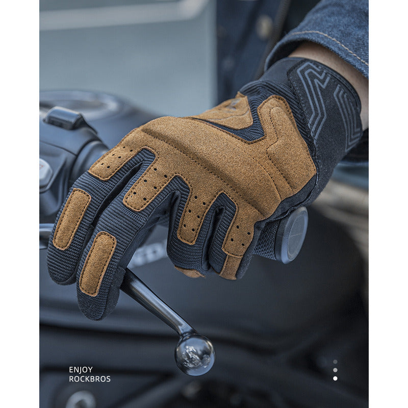 Guantes Bicicleta Moto Rockbros Dedo Largo Tactil Respirable Mi tienda-Repuesto-de-bicicleta