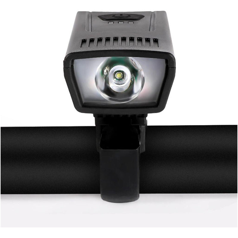 Luz Led Delantera Bicicleta 300lm Recargable Usb 1500mah Mi tienda-Repuesto-de-bicicleta