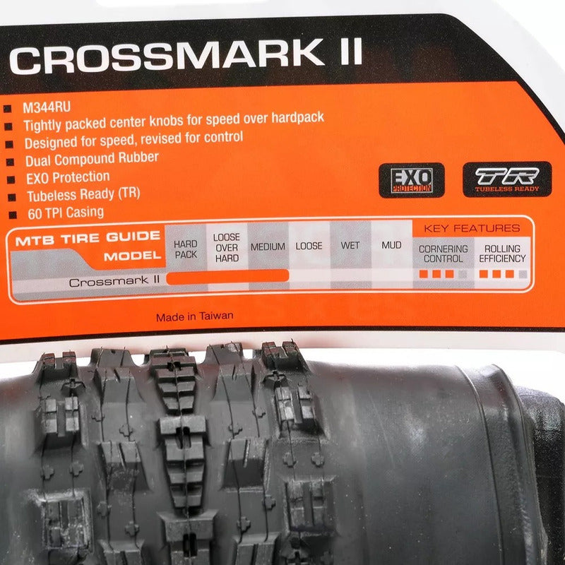 Neumatico Aro 27.5 X 2.25 Maxxis Crossmark Ii Exo Tubeless Mi tienda-Repuesto-de-bicicleta
