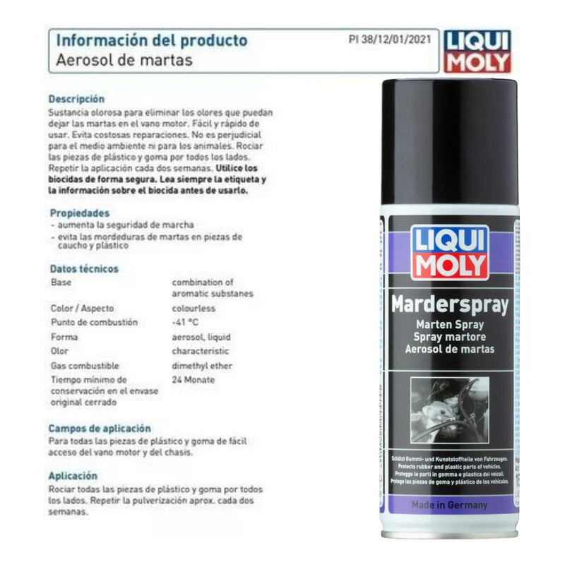 Pack 2 Repelentes De Ratones O Roedores Liquimoly 200ml Mi tienda-Repuesto-de-bicicleta