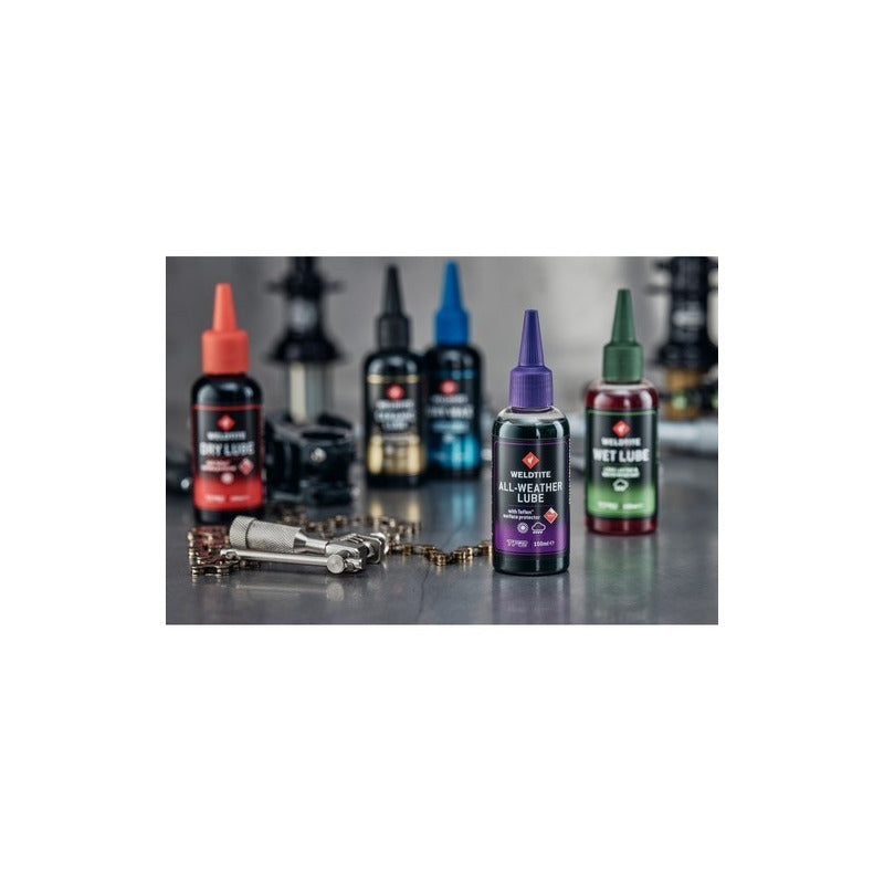 Lubricante Cadena Tf2 Weldtite Con Teflón Todo Clima 400ml Mi tienda-Repuesto-de-bicicleta