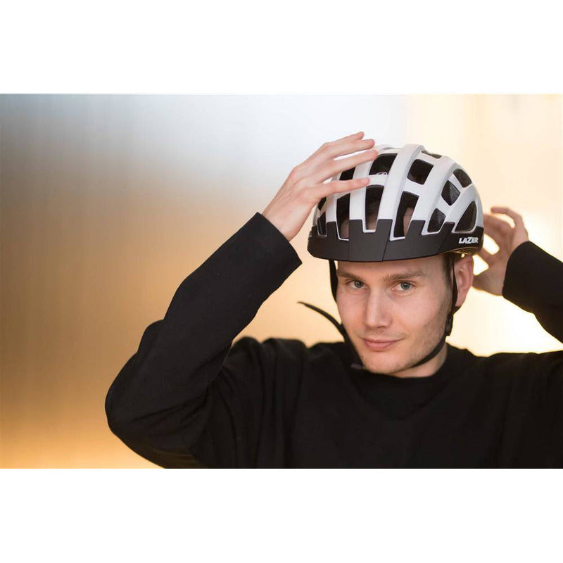Casco Bicicleta Lazer Compact White Certificado Mtb Ruta Mi tienda-Repuesto-de-bicicleta