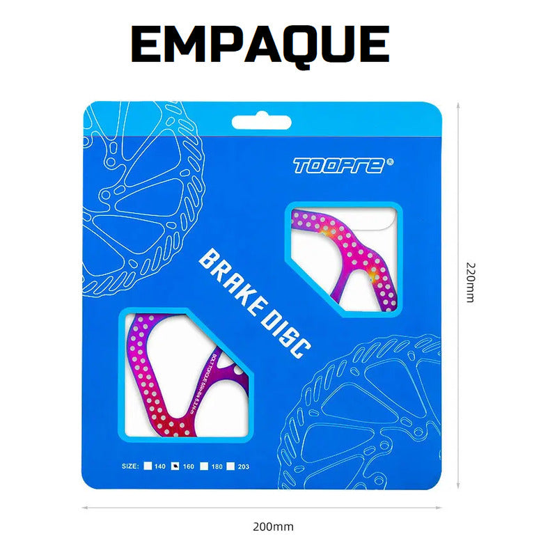 Disco Rotor De Freno 160mm 6 Pernos Tornasol Multicolor Mi tienda-Repuesto-de-bicicleta