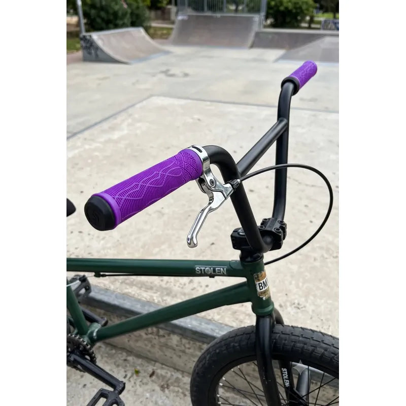Puños Bicicleta Grip Antideslizante Bmx Freestyle 160mm Violeta