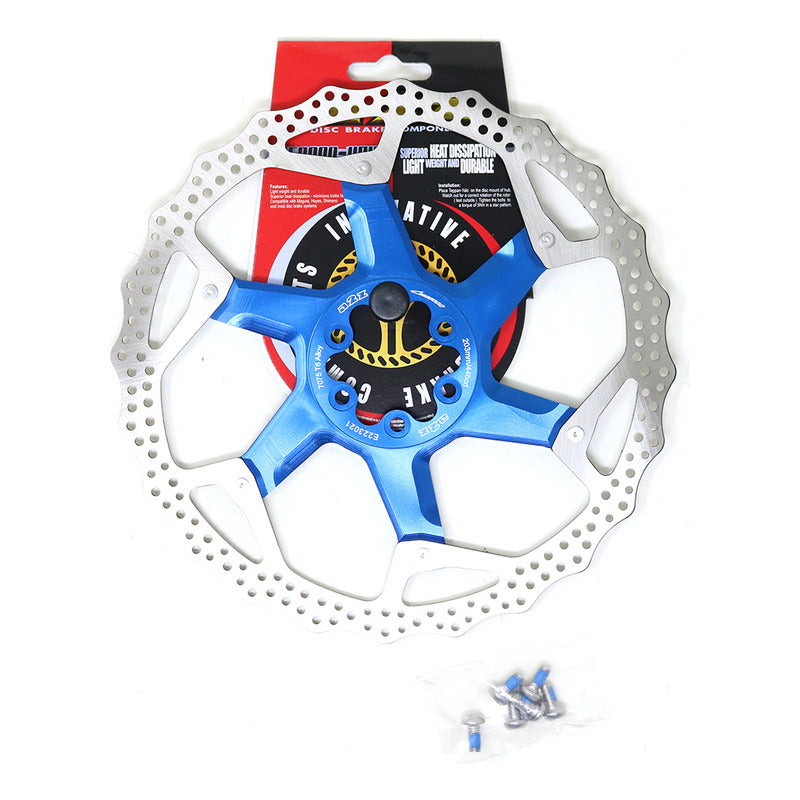 Disco Rotor De Freno Hidraulico Flotante A2z 203mm Enduro Dh Azul