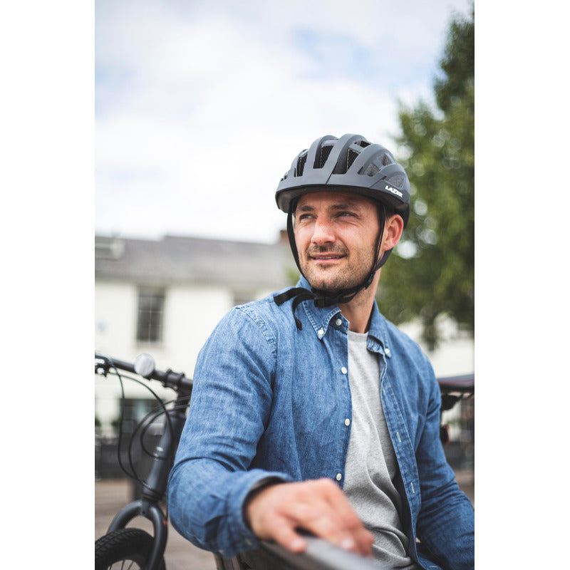 Casco Bicicleta Lazer Dlx Blue Certificado Con Luz Mtb Ruta Mi tienda-Repuesto-de-bicicleta