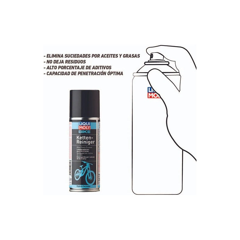 Limpiador Desengrasante Cadena Y Transmision Liquimoly 400ml Mi tienda-Repuesto-de-bicicleta