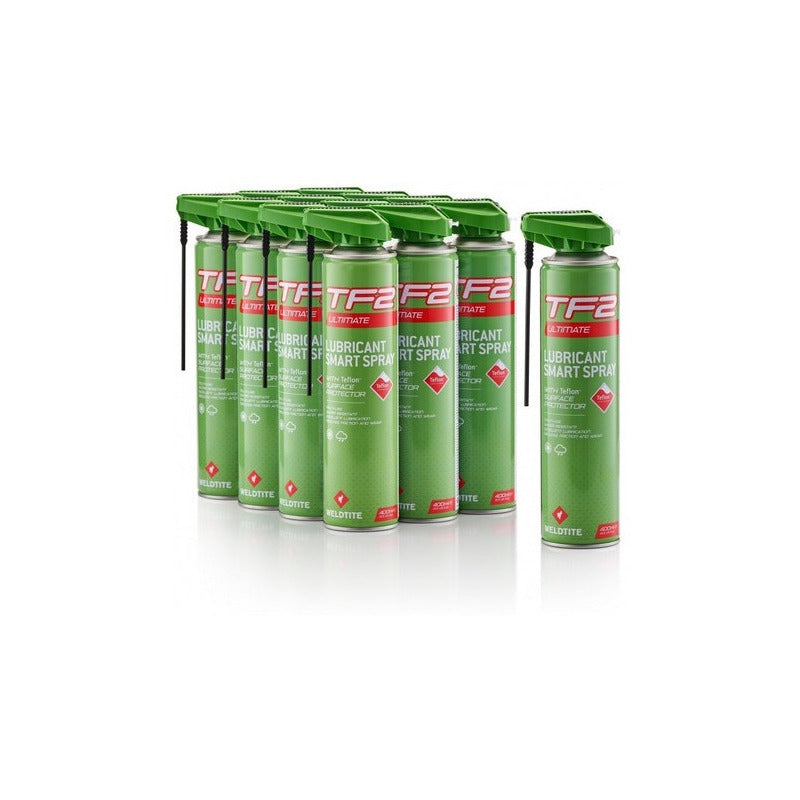 Aceite Lubricante Bicicleta Tf2 Spray Weldtite Teflon 400ml Mi tienda-Repuesto-de-bicicleta