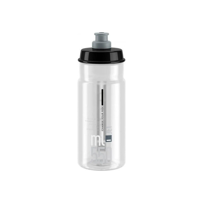 Botella Caramagiola Elite Jet Clear Grey Libre Bpa 550ml Mi tienda-Repuesto-de-bicicleta