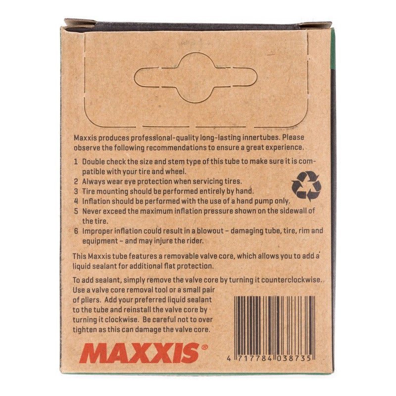 Camara Maxxis Aro 700 X 33/50c V/francesa 60mm Gravel Urbana Presta