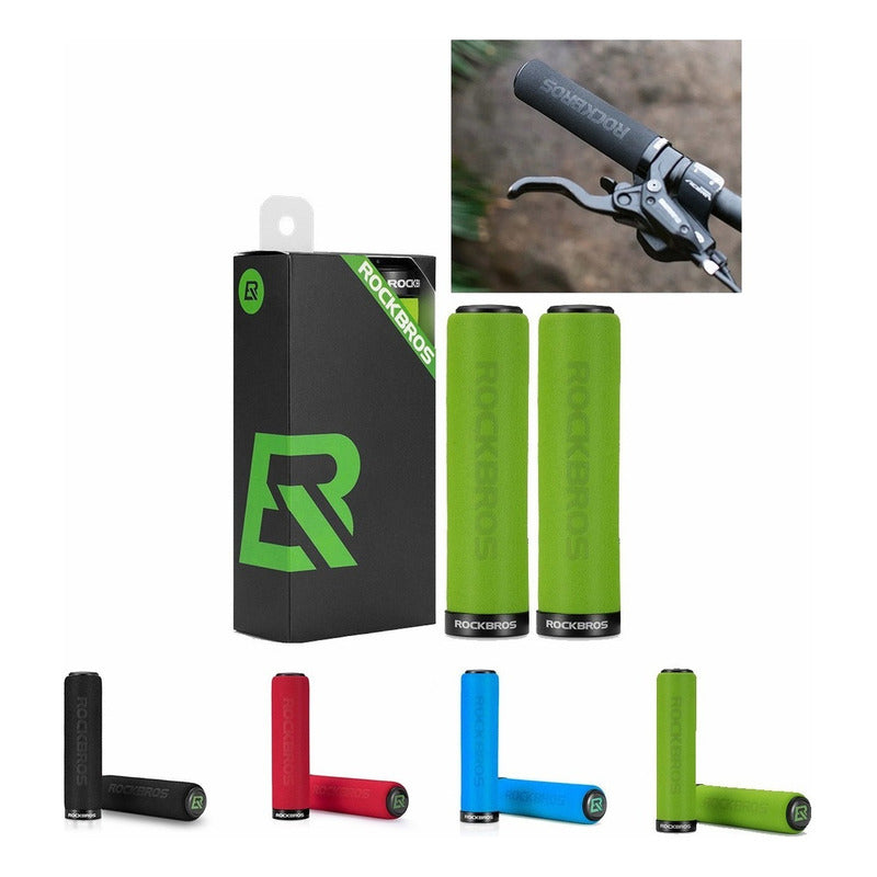 Puños Bicicleta Rockbros Empuñadura Lock Grips Mtb Colores Mi tienda-Repuesto-de-bicicleta