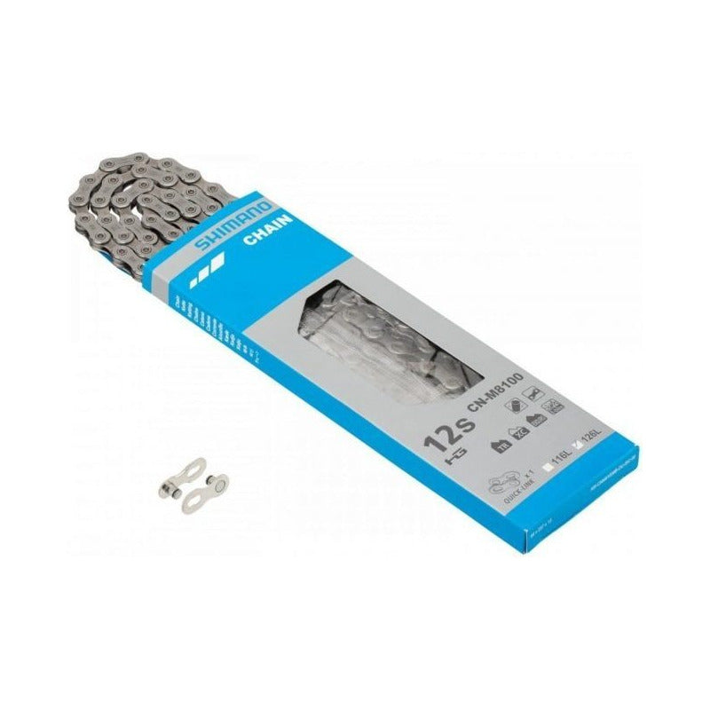 Cadena Shimano Xt Cn-m8100 12 Velocidades 126 Eslabones Mi tienda-Repuesto-de-bicicleta