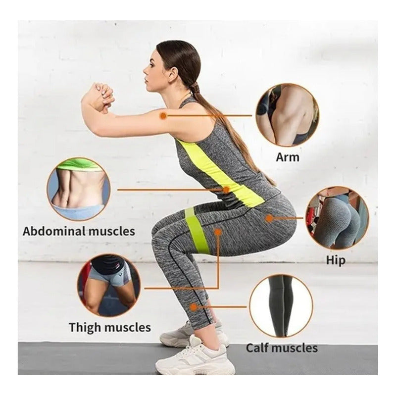 Set Senzo Fit 3 Bandas Elásticas Resistencia Musculación Gym