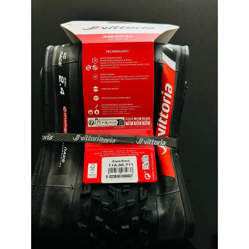 Neumatico 29x2.40 Vittoria Mezcal Xc Race Graphene Tlr Black