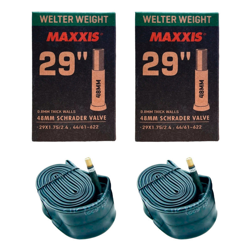 Pack Camaras Maxxis Aro 29 X 1.75-2.40 Valvula Auto Schrader Mi tienda-Repuesto-de-bicicleta