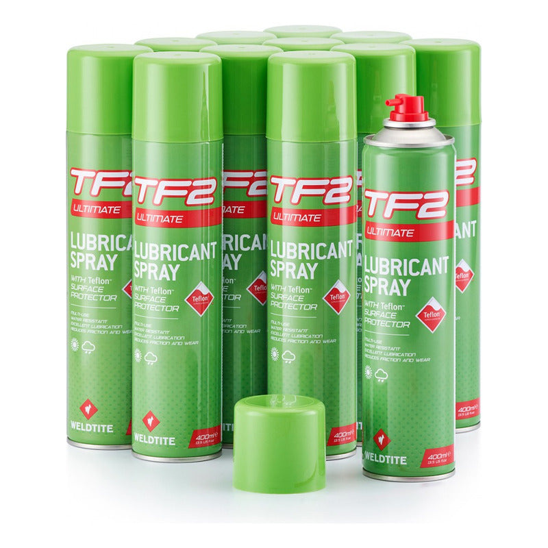 Aceite Lubricante Multiuso Tf2 Spray Weldtite Teflon 400ml Mi tienda-Repuesto-de-bicicleta