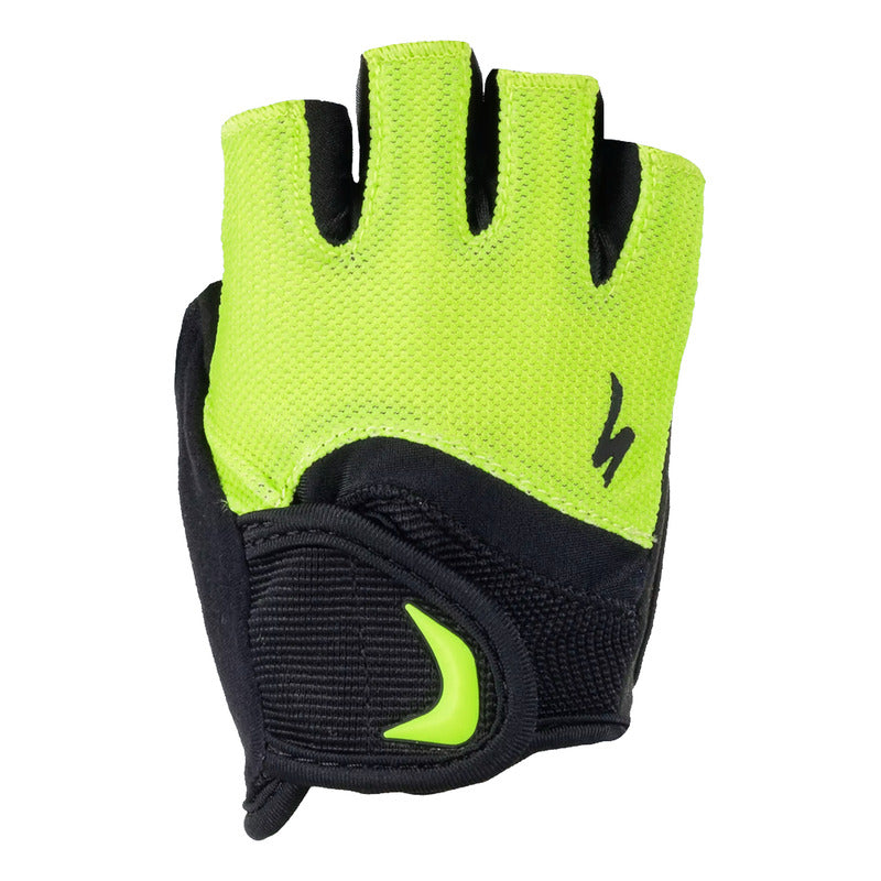 Guantes Bicicleta Specialized Body Geometry Niños Dedo Corto Negro/verde Talla L