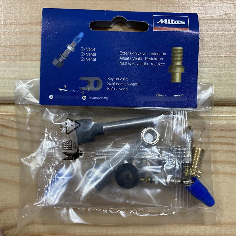 Pack 2 Valvulas Mitas Tubeless Desmontables Bicicleta Presta Mi tienda-Repuesto-de-bicicleta
