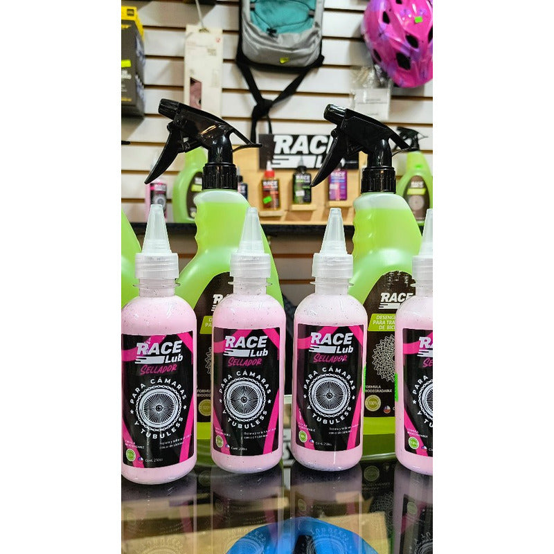 Liquido Sellante Tubular Camaras Antipinchazo Racelub 500ml Mi tienda-Repuesto-de-bicicleta