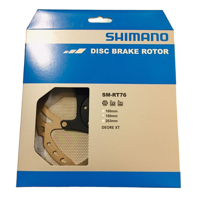 Disco Rotor De Freno Shimano Deore Xt Sm-rt76 180mm Original Mi tienda-Repuesto-de-bicicleta