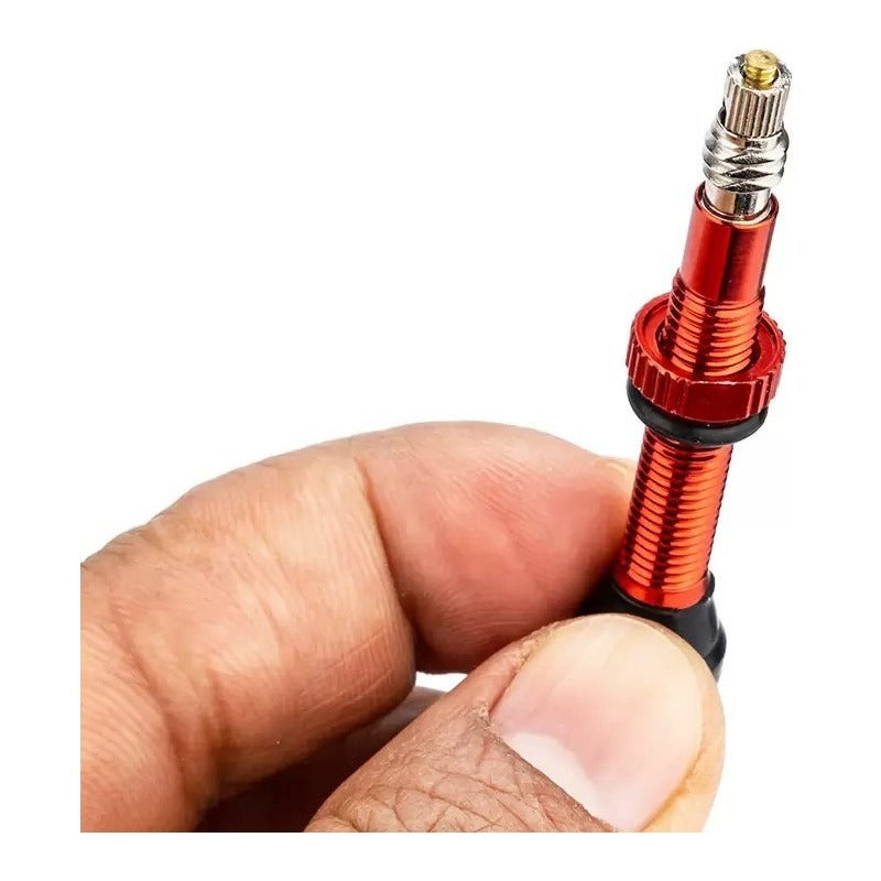 Set 2 Valvulas 40mm Cnc Francesa Presta Tubeless Colores Mi tienda-Repuesto-de-bicicleta
