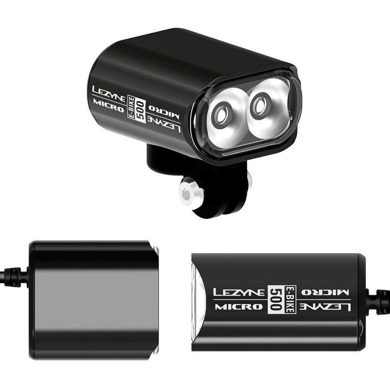 Luz Bicicleta Lezyne E-bike Micro Drive 500 High Volt Black Mi tienda-Repuesto-de-bicicleta