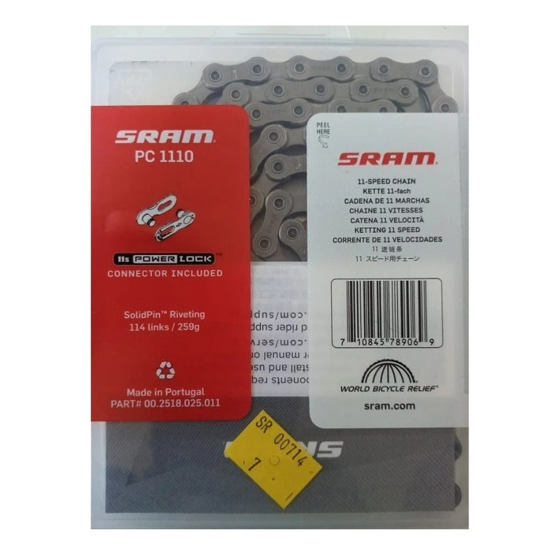 Cadena Bicicleta Sram 11v Pc-1110 Nx 11 Velocidades Mi tienda-Repuesto-de-bicicleta