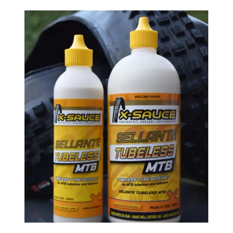 Liquido Sellante Tubular Antipinchazo Mtb Ruta X-sauce 500ml Amarillo