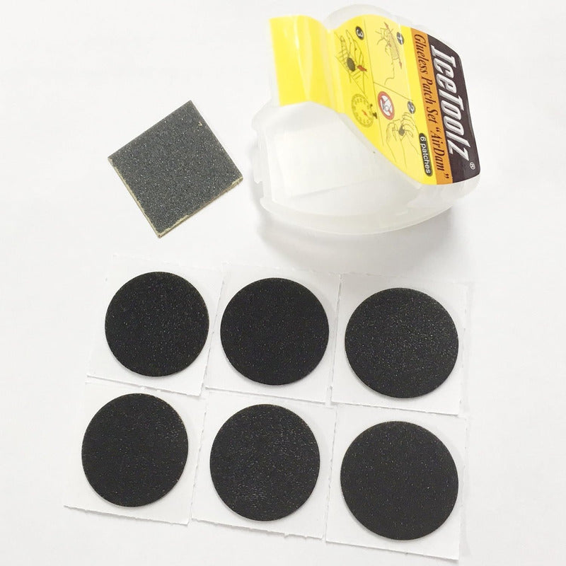 Kit 6 Parches Reparacion Bicicletas Icetoolz Autoadhesivos Mi tienda-Repuesto-de-bicicleta