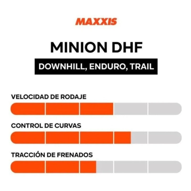 Neumatico Aro 29 X 2.50 Maxxis Minion Dhf Exo Dh Enduro Mi tienda-Repuesto-de-bicicleta