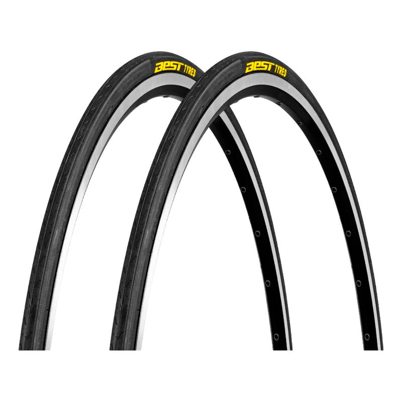 Pack 2 Neumaticos Aro 700 X 23c Best Fireball Ruta Urbano Mi tienda-Repuesto-de-bicicleta