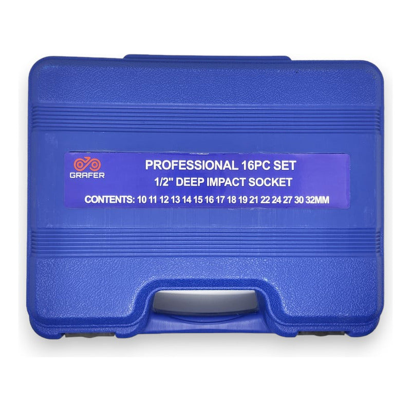 Caja Juego Dados Impacto Profesional Cuadrante 1/2 16 Piezas Mi tienda-Repuesto-de-bicicleta