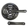 Volante Eje Cuadrado Triple Plato 170mm 28/38/48t Negro