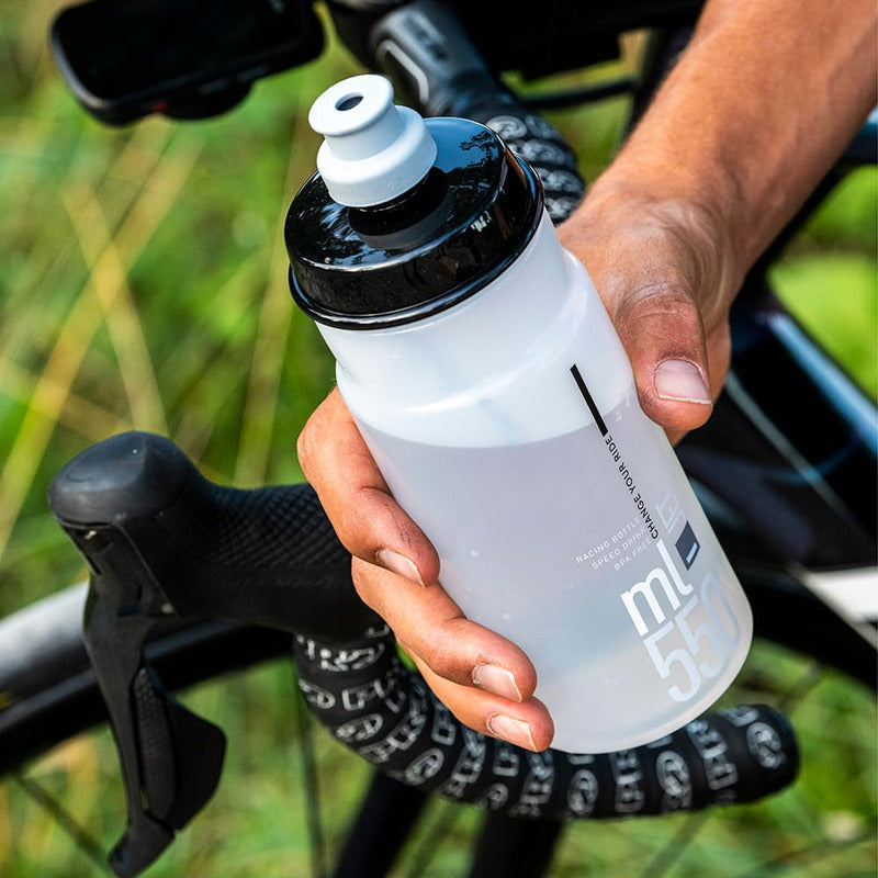 Botella Caramagiola Elite Jet Clear Grey Libre Bpa 550ml Mi tienda-Repuesto-de-bicicleta