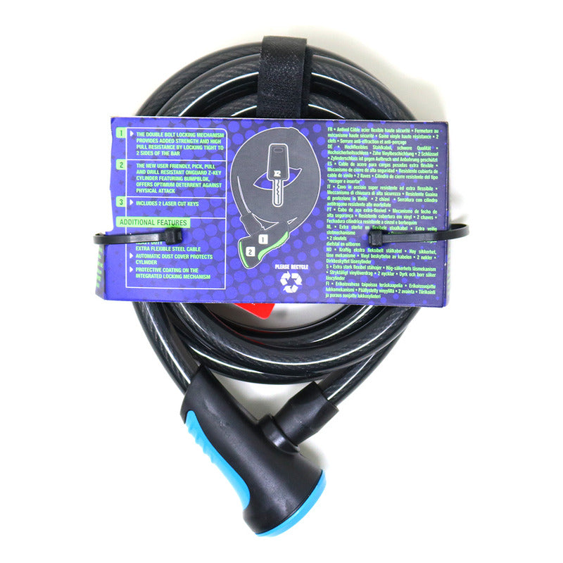Candado Bicicleta Onguard Neon 8162 C/llave 180cm X 12mm Mi tienda-Repuesto-de-bicicleta