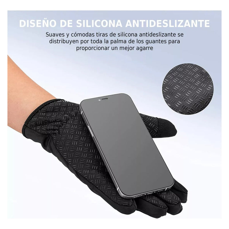 Guantes Bicicleta Rockbros Reflectantes Tactil Frio Invierno Mi tienda-Repuesto-de-bicicleta