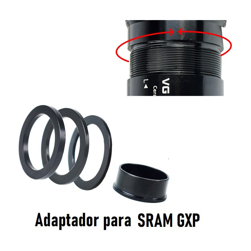 Motor Cubeta Pressfit Pf30 68/73mm Para Shimano Y Sram Gxp Mi tienda-Repuesto-de-bicicleta
