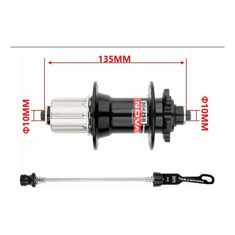 Maza Cassette Trasera Novatec D042sb 28h 10x135mm 8v A 12v Mi tienda-Repuesto-de-bicicleta