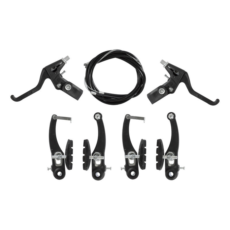 Kit Completo De Frenos V-brake Para Bicicleta Mtb Ruta Paseo Mi tienda-Repuesto-de-bicicleta