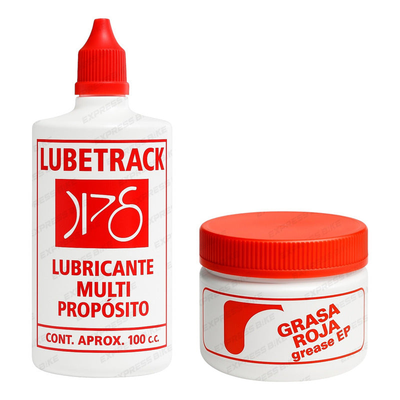 Kit Lubricante Cadena Y Grasa Roja Multiproposito Bicicletas Mi tienda-Repuesto-de-bicicleta