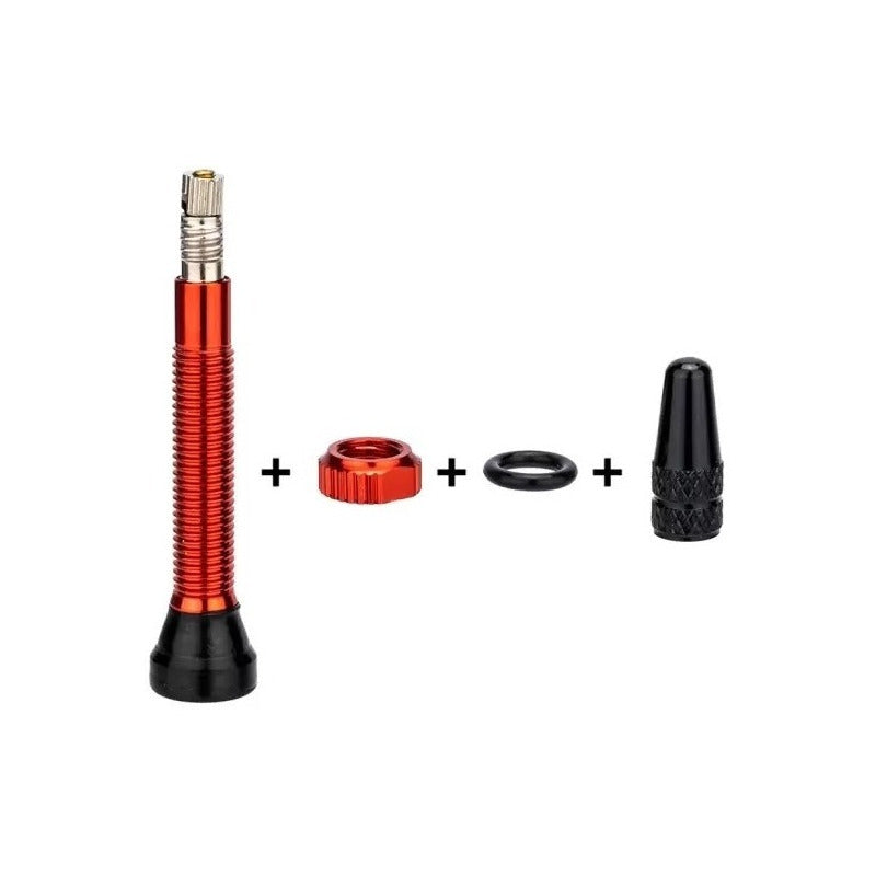 Set 2 Valvulas 40mm Cnc Francesa Presta Tubeless Colores Mi tienda-Repuesto-de-bicicleta