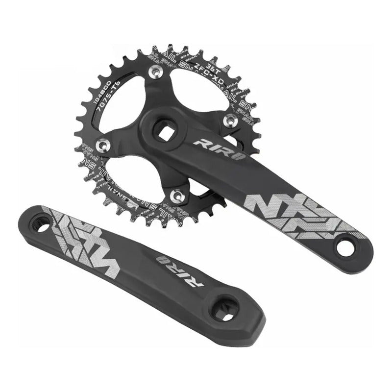 Volante Monoplato Eje Cuadrado Corona 32t 34t 36t Y Pernos Mi tienda-Repuesto-de-bicicleta