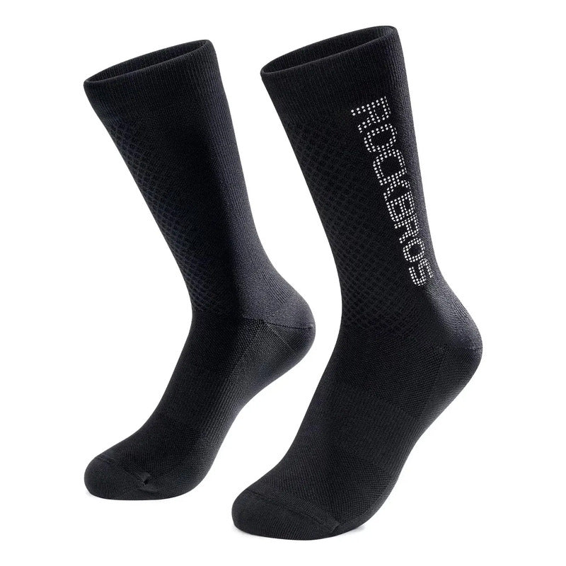 Calcetas Calcetines Rockbros Ciclismo Deportivas Respirables Negro Reflectante S