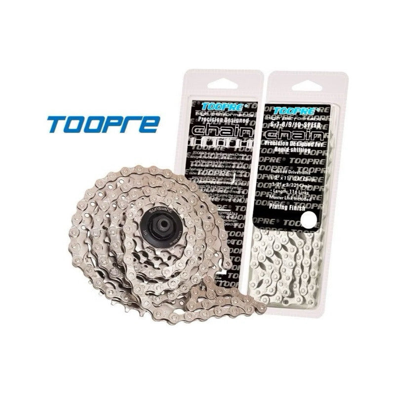 Cadena Bicicleta 9v Velocidades Compatible Shimano Sram Mi tienda-Repuesto-de-bicicleta