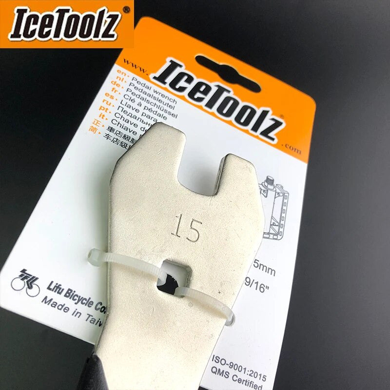 Llave De Pedales Bicicleta 15mm Profesional Icetoolz Mi tienda-Repuesto-de-bicicleta